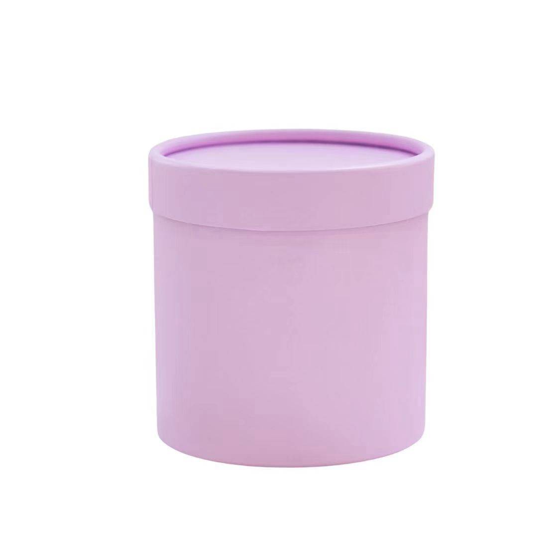 Boîte à fleurs ronde – 12,5 × 12,5 cm – Lilas