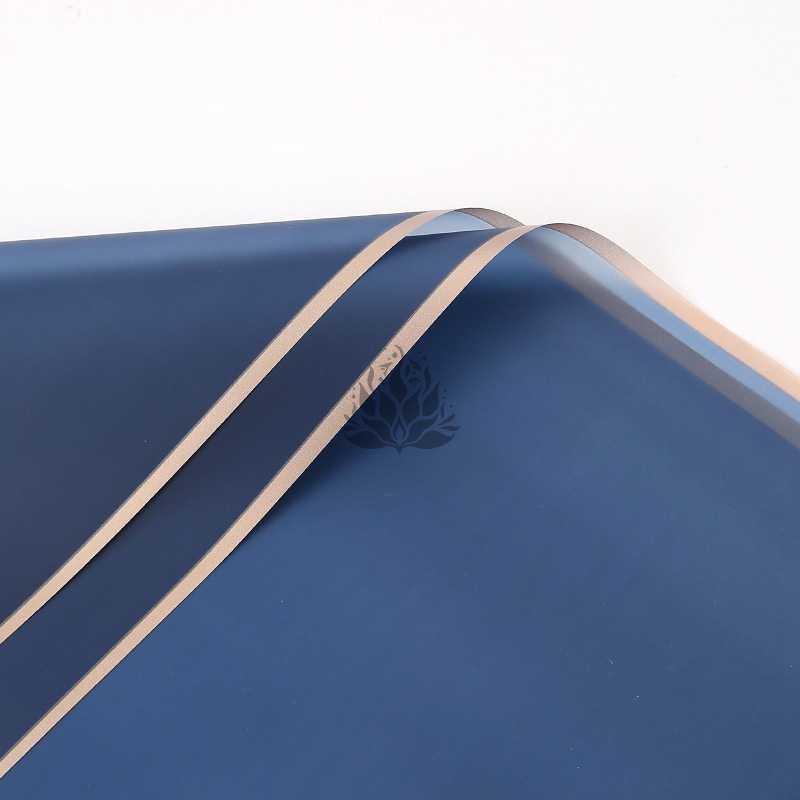 Film floral - "Frame" – Bleu marine – Feuilles 58x58 cm – 20 pièces