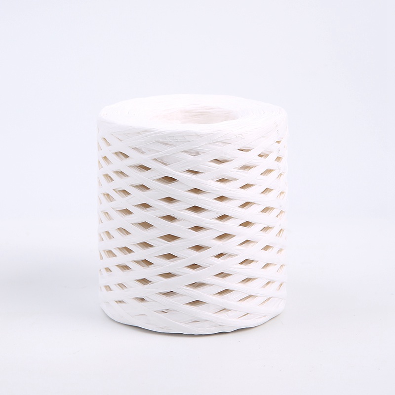 Ficelle décorative – Raphia synthétique – Blanc – Rouleau 180 m 