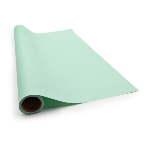 Film floral imperméable "Elegant" – Vert pastel – Rouleau 58cm x 10m