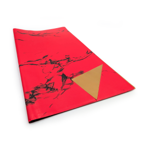 Film floral – Stone&Shine – Rouge – Feuilles 56 × 56 cm – 20 pcs