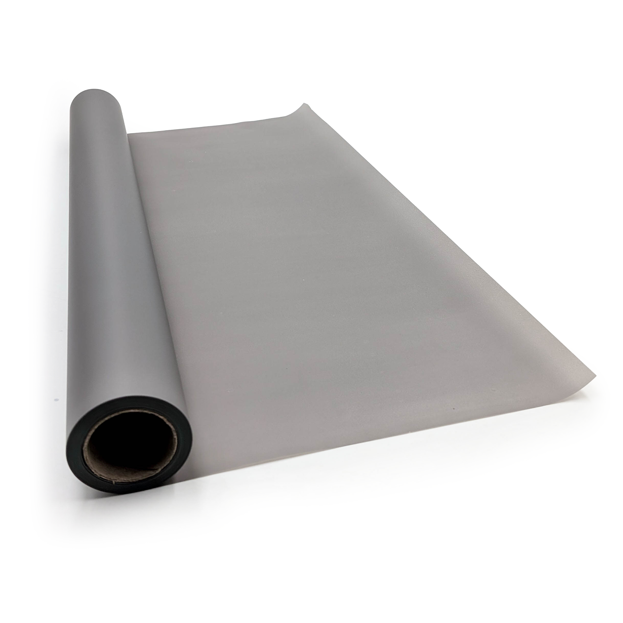 Film floral mat – "Matte 90's" Gris – Rouleau 58cm x 20m