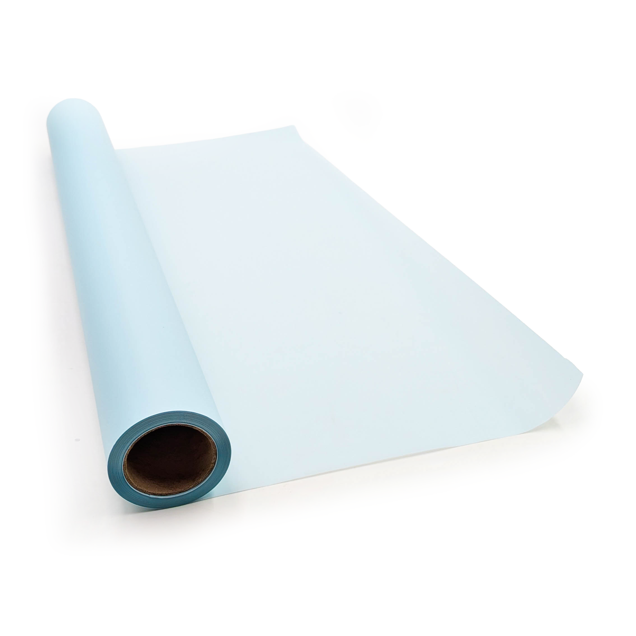 Film floral mat - "Matte 90’s" Turquoise – Rouleau 58 cm × 20 m