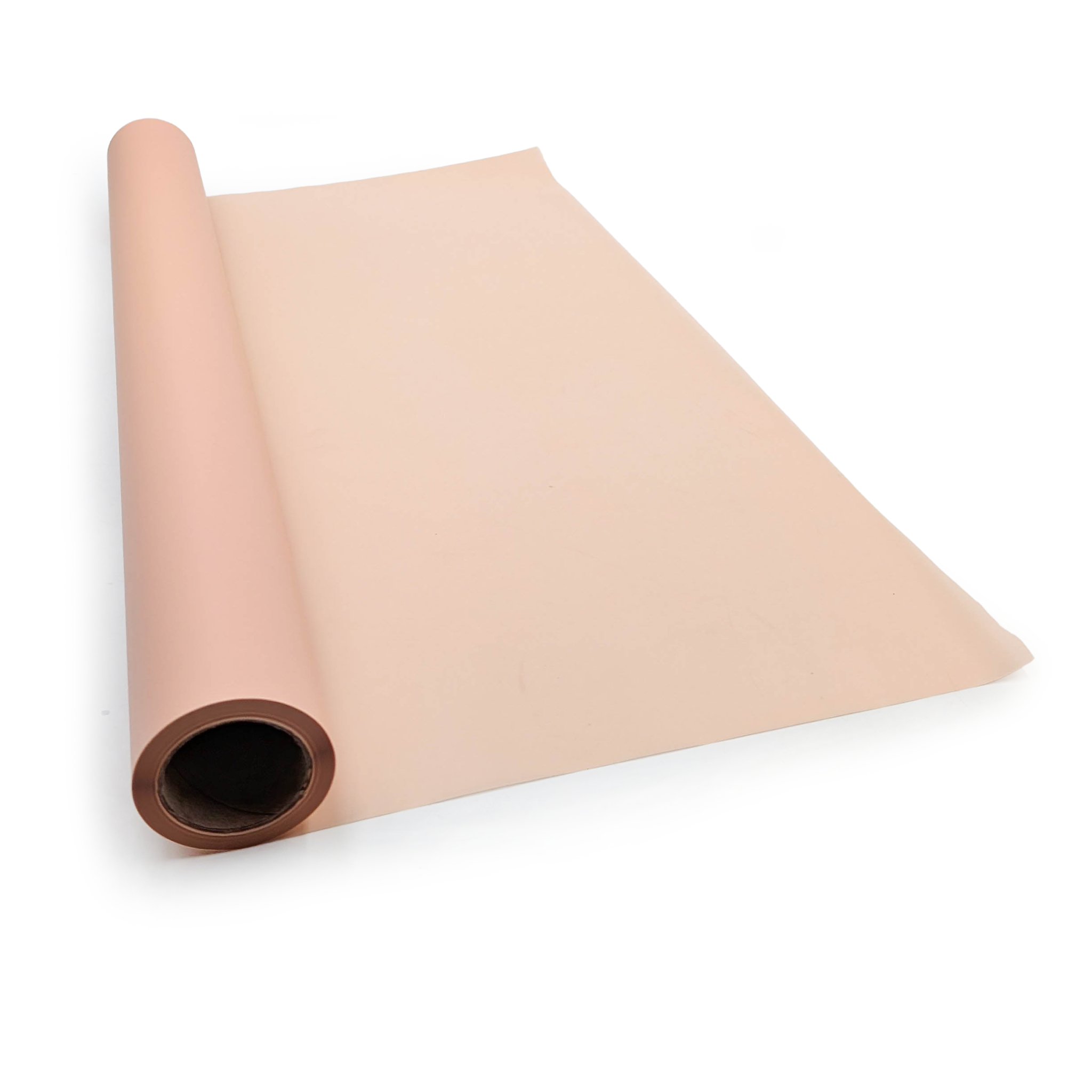 Film floral mat - "Matte 90’s" Brun chaud – Rouleau 58 cm × 20 m