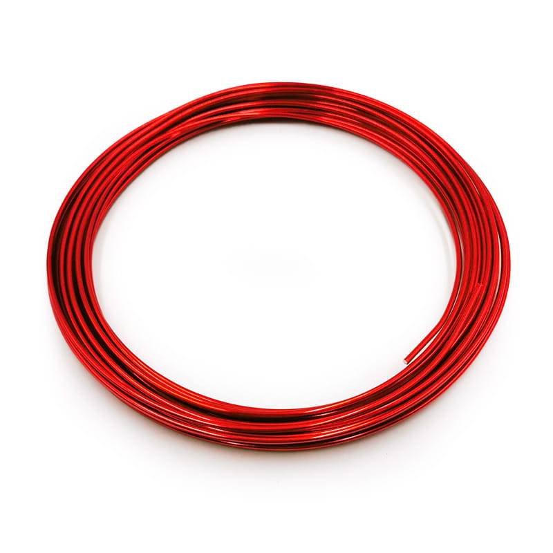 Fil de fleuriste – Anneau – 2 mm x 10 m – Rouge