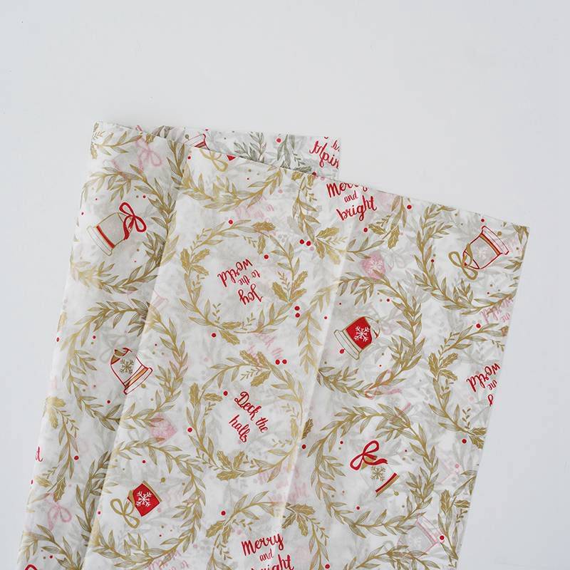Papier floral "Natural elements" – Cloches – Feuilles 50x70 cm – 10 pcs