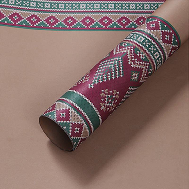 Papier floral – "Sweater" Brun – Feuilles 80x52 cm – 10 pièces