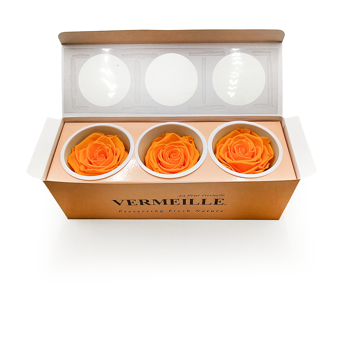 Rose Stabilisée – Jaune Safran – XL – 3 pièces