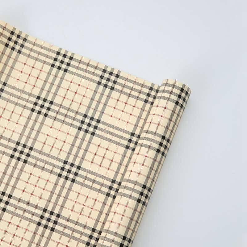 Feuille florale "Grid" - Pêche - Feuilles 58x58 cm - 20 pièces