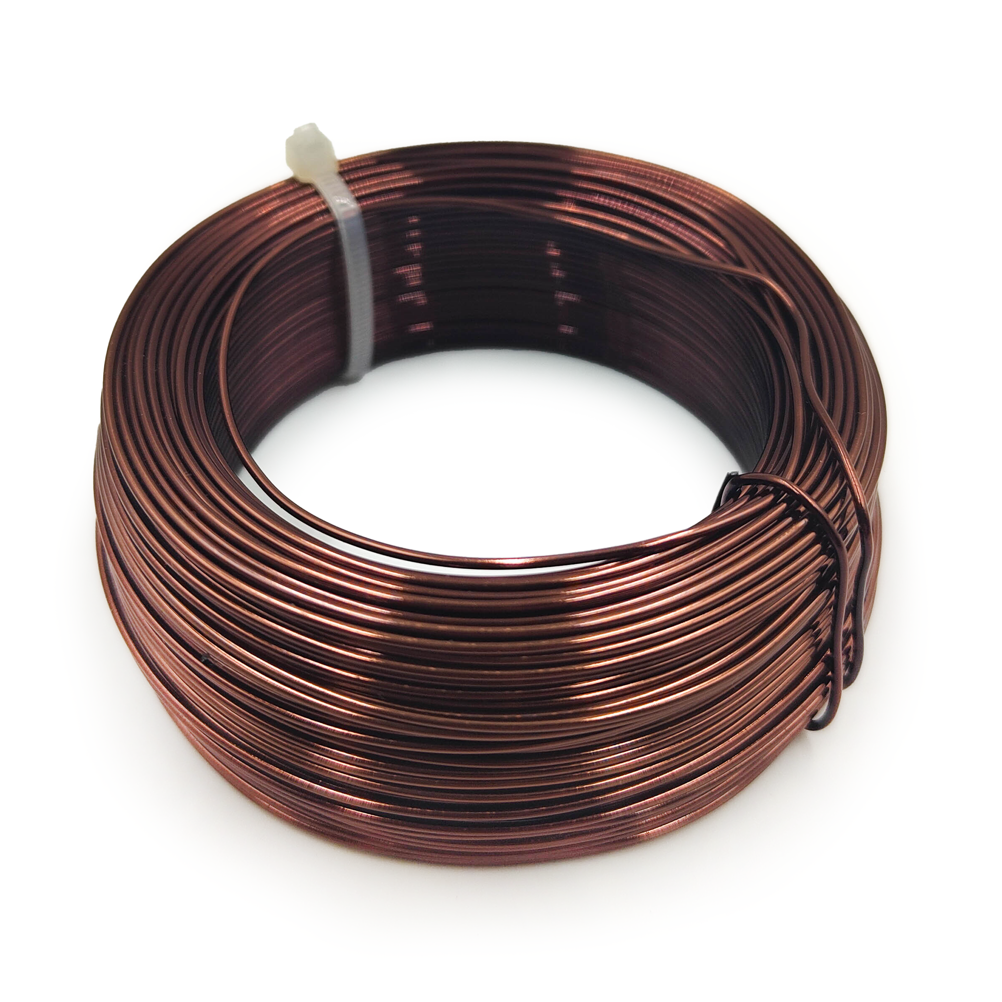 Fil de Fleuriste – Petit Anneau – 1mm x 50m – Marron