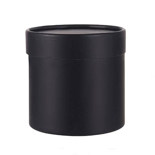 Boîte à fleurs ronde – 12,5 × 12,5 cm – Noire