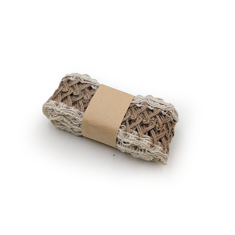 Ruban de fleuriste en jute – Naturel – Grille rustique – Rouleau 4cm × 2m