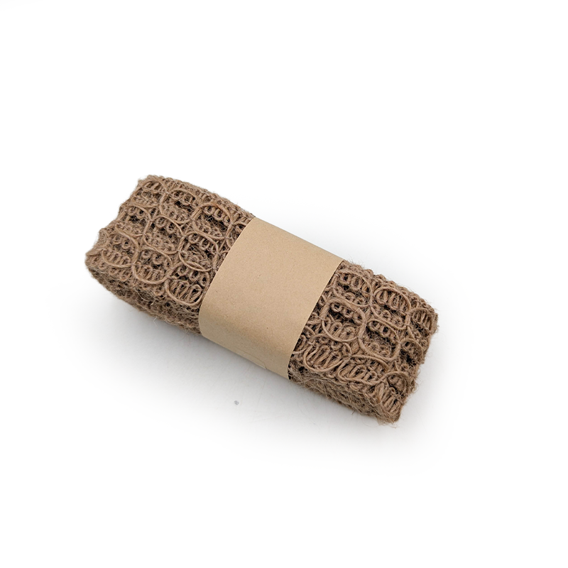 Ruban de fleuriste en jute – Naturel – Boucles tressées – Rouleau 4cm × 2m