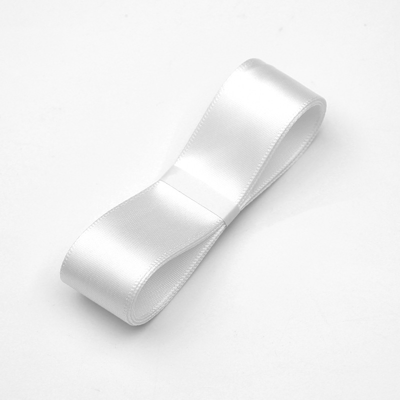 Ruban floral – Blanc – Rouleau 2,5 cm x 32 m