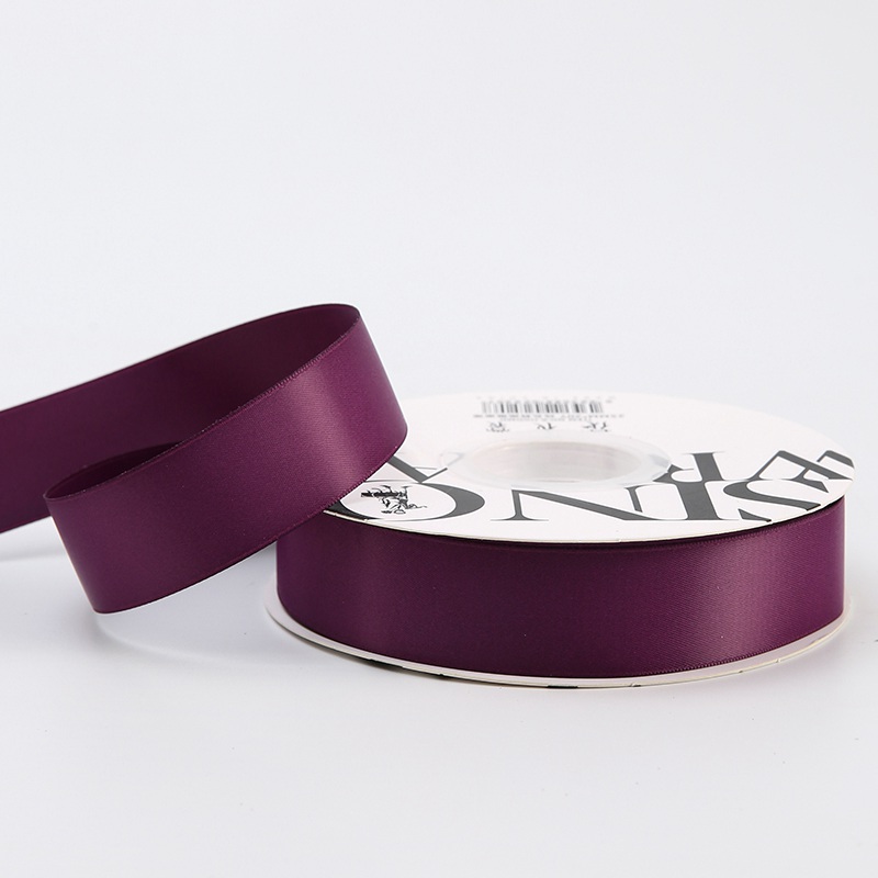 Ruban floral Satiné – Violet – Rouleau 2,5cmx18m