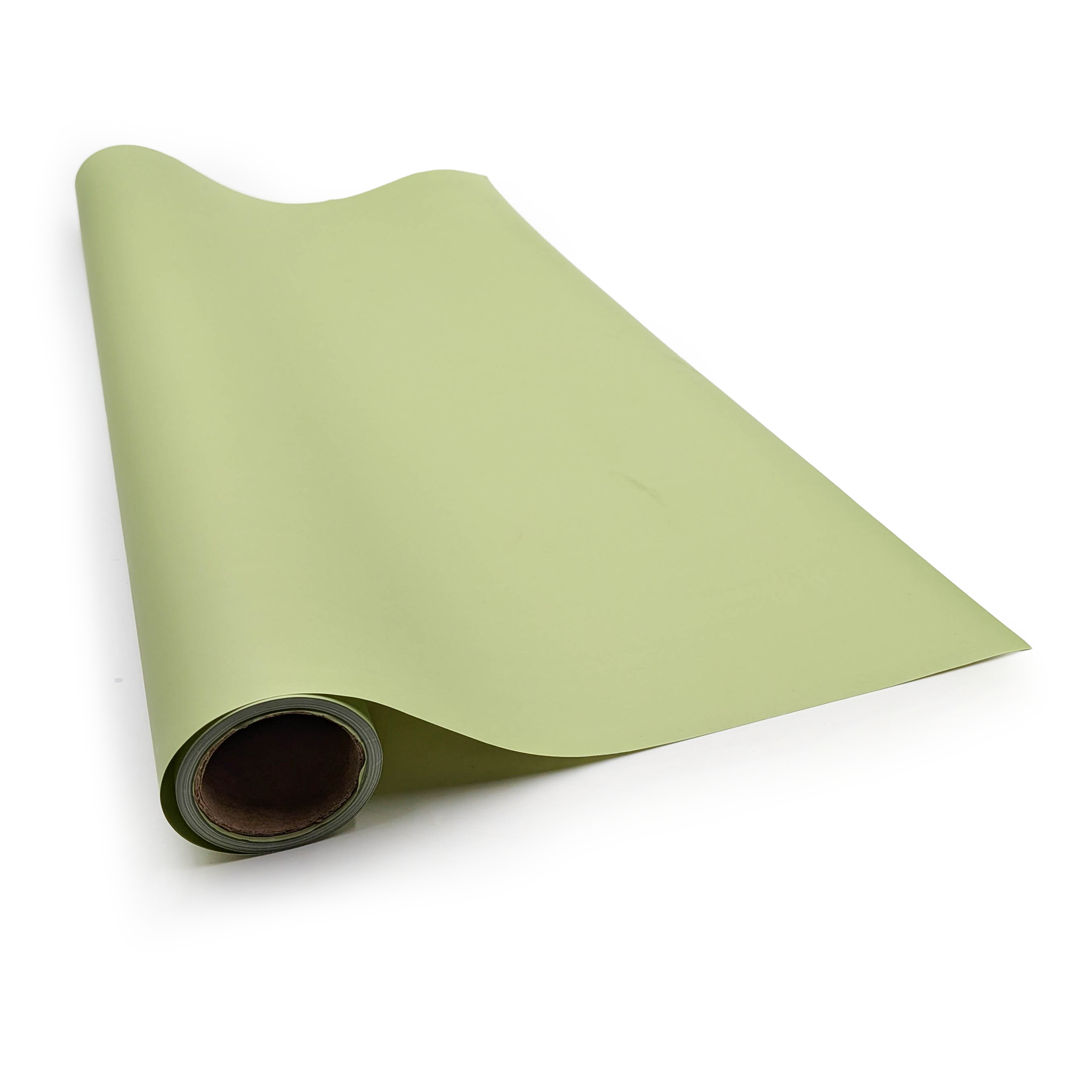 Film floral imperméable "Elegant" – Vert sauge – Rouleau 58cm x 10m 