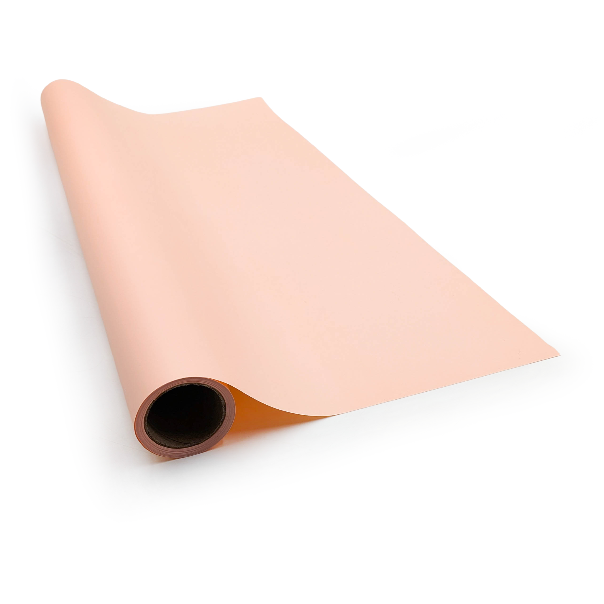 Film floral imperméable "Elegant" – Pêche – Rouleau 58cm x 10m