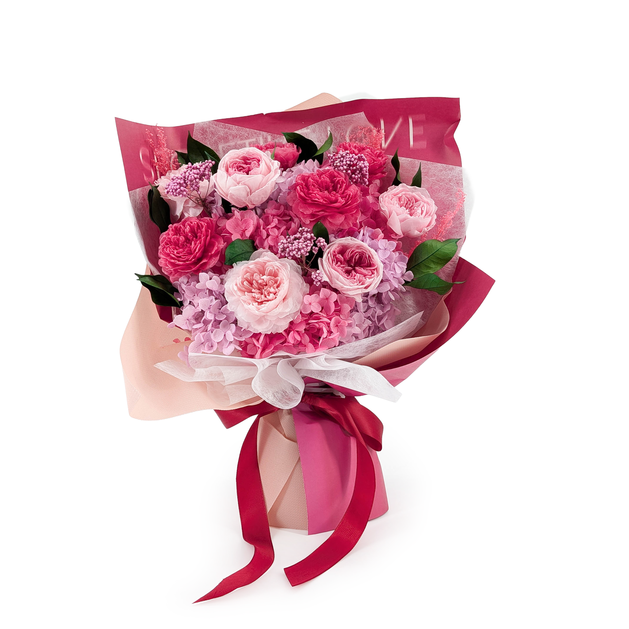 Bouquet Premium dans son Coffret Cadeau – EVERGIVE – A Lasting Gesture – Rosé Royal