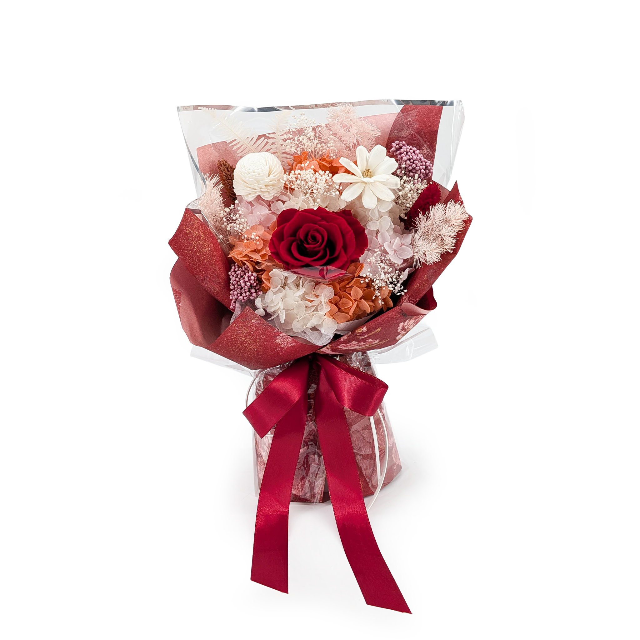 Bouquet Premium dans son Coffret Cadeau – EVERGIVE – A Lasting Gesture – Red Blush