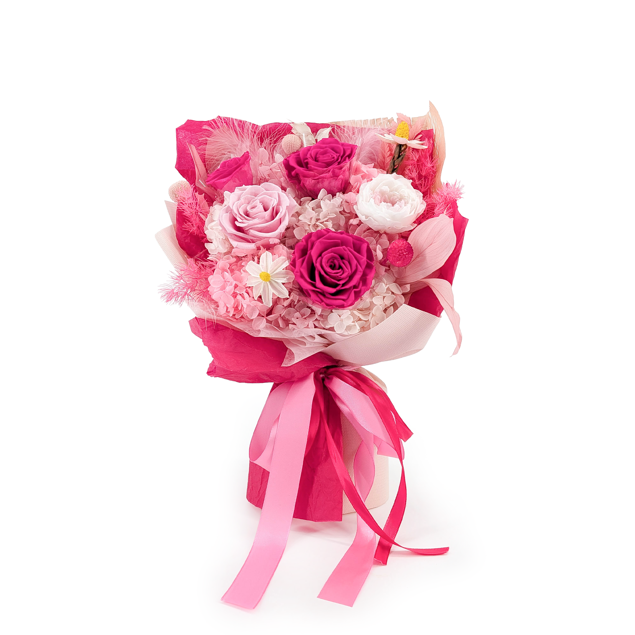 Bouquet Premium dans son Coffret Cadeau – EVERGIVE – A Lasting Gesture – Pink Desire