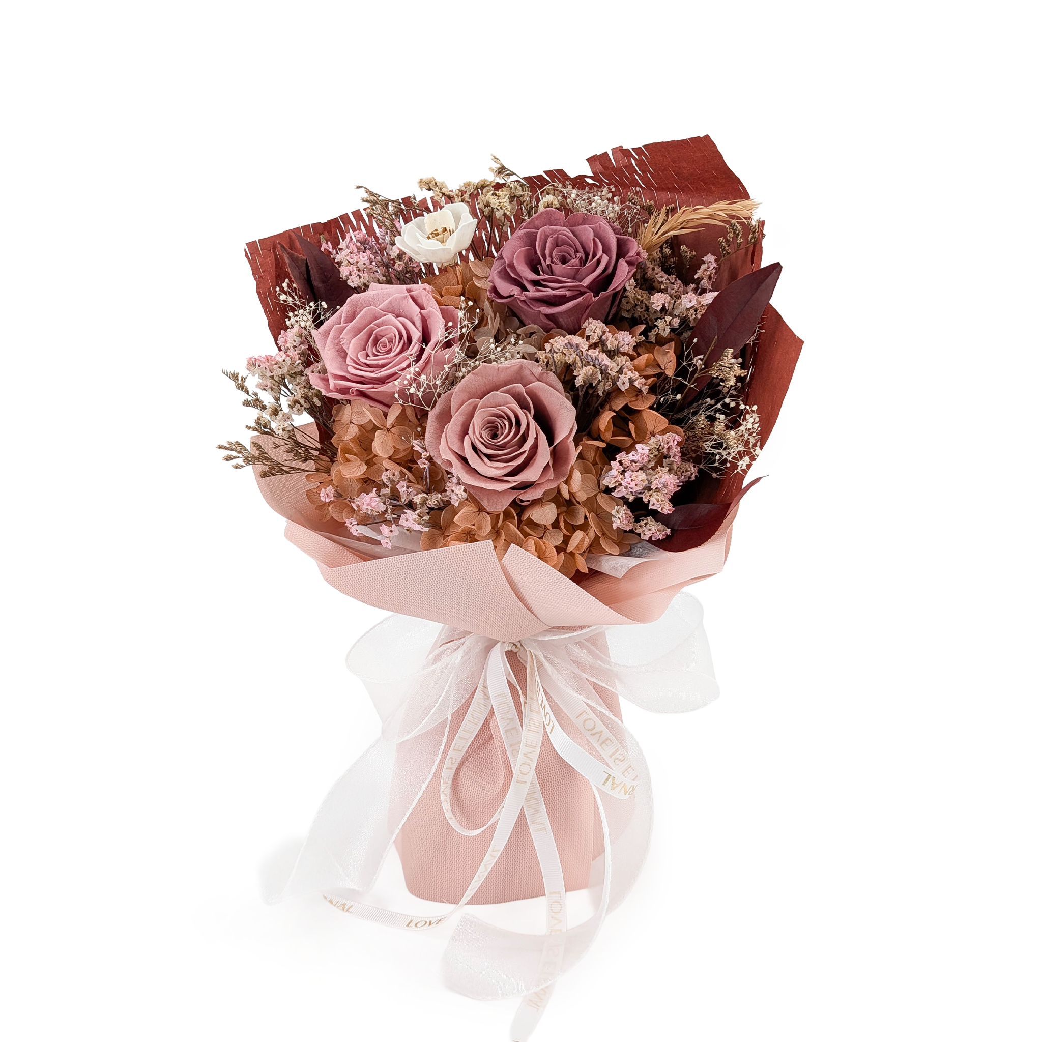 Bouquet Premium dans son Coffret Cadeau – EVERGIVE – A Lasting Gesture – Powder Charm