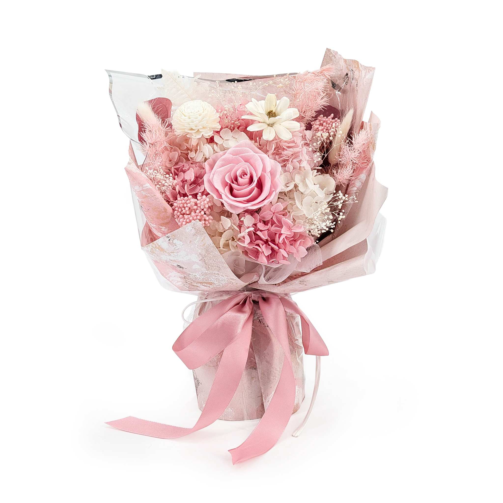 Bouquet Premium dans son Coffret Cadeau – EVERGIVE – A Lasting Gesture – Pink Blush