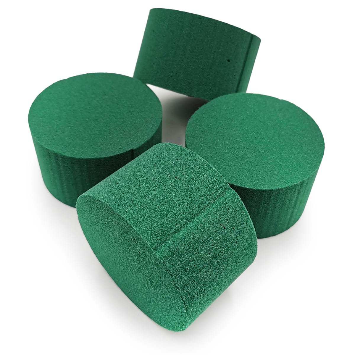 Mousse florale – Cylindre 8 × 5 cm – humide – Lot de 4