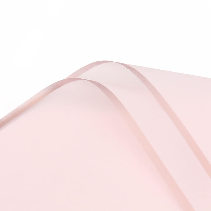 Film floral - "Frame" Rose clair - Feuilles 58x58 cm - 20 pcs