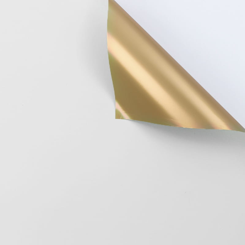 Film floral "Gloss" – Blanc – Feuilles 58x58 cm – 20 pièces