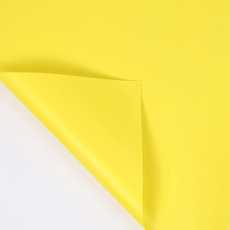 Film floral – Jaune – Feuilles 58x58 cm – 20 pièces