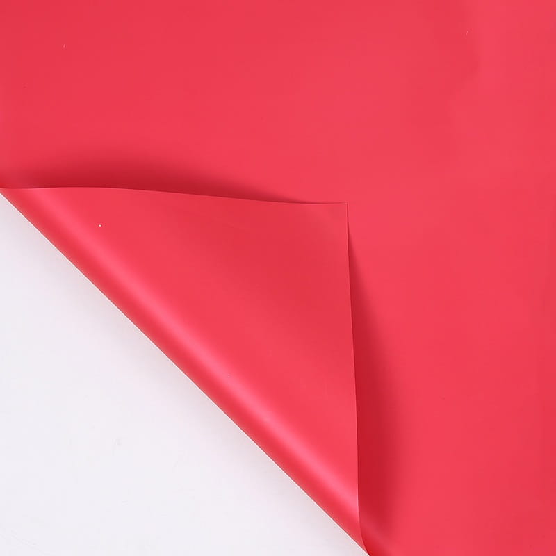 Film floral – Rouge – Feuilles 58x58 cm – 20 pièces