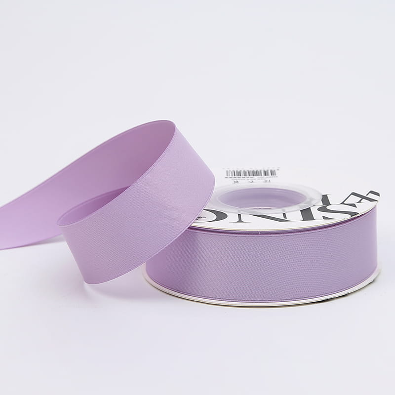 Ruban floral Satiné – Lilas – Rouleau 2,5cmx18m
