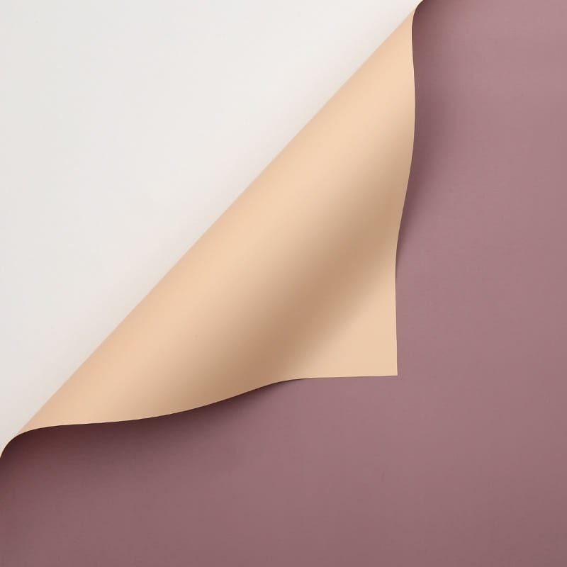 Film floral – Rose victorien + Foncé – Feuilles 58x58 cm – 20 pièces