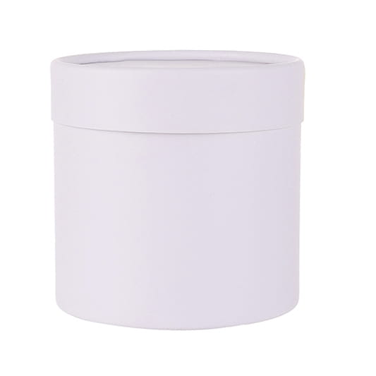 Boîte à fleurs ronde – 12,5 × 12,5 cm – Blanche