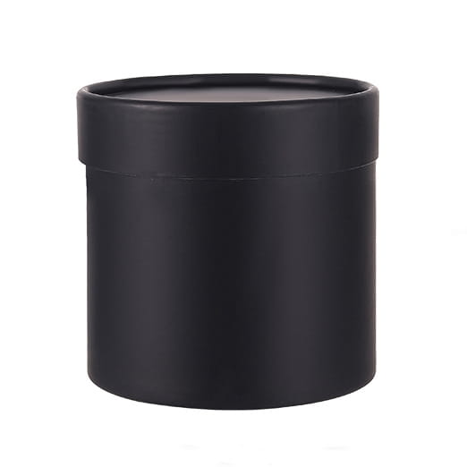 Boîte à fleurs ronde – 12,5 × 12,5 cm – Noire